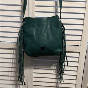 Kooba Small Green Fringe Shoulder/Crossbody Bag